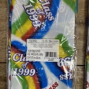 Class Of 1999 PLASTIC TABLE COVER Tablecloth Birthday Party Decoration