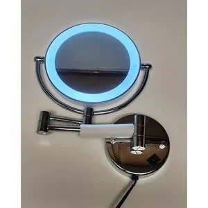 Cleaning and Bright Wall Mounting Mirror Touch Screen 5X Amplifier Arms Extended