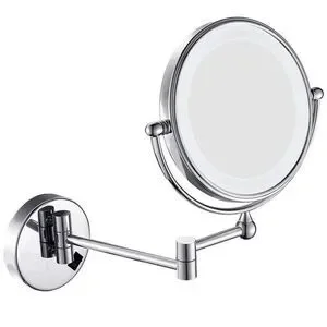 Cleaning and Bright Wall mounting Mirror Touch Screen 5X Amplifier arms Extended