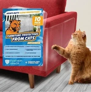 Clear Furniture Protectors for Cats - 10 Pack