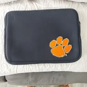 Clemson University black tablet or laptop case 13x9