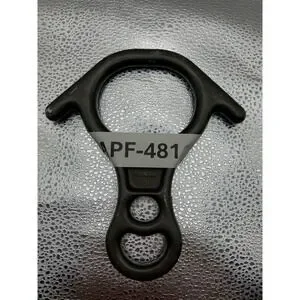 CMI Rescue Figure 8 Rappel Rock Climbing Ring Black Aluminum Alloy Pear Shape