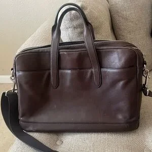 Coach Hamilton Briefcase Laptop Leather Bag Crossbody F22528 VTG Y2K