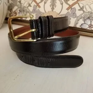 Coach Men's Black Leather Belt Sz 36 Unisex