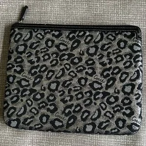 Coach Ocelot Metallic Leopard Animal Print Universal Tablet Sleeve Cover Case