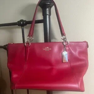 COACH Red Leather Tote COACH Red Leather Tote