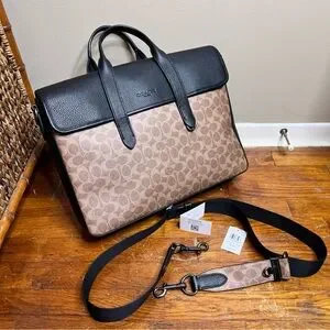 COACH Sullivan Portfolio Brief In Signature Canvas