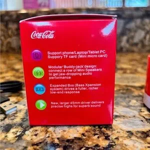 Coca Cola Red Portable Bluetooth Speaker