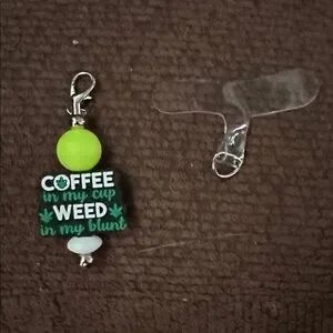 Coffee & Cannabis Interchangeable Cell Phone Charm Cute Accessory For Case Or