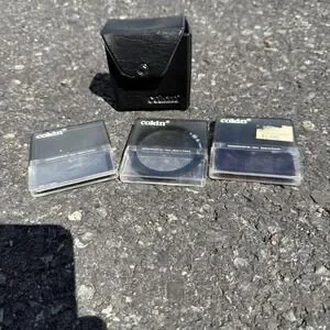 Cokin Filters Lot Of 3 With Hard Case And Soft Carrying Case