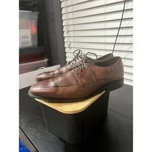 Cole Haan Brown Leather Derby Air Ruber Sole Dress Shoes Mens Sz 9