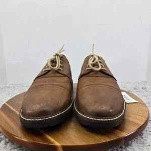 Cole Haan Grand Os Nathan Brown Leather Lugged Casual Cap Toe Oxford Mens 10 M