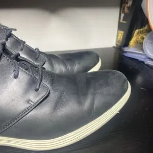 Cole Haan Grand Tour Mens Leather Casual Chukka Boots Size 10.5 M Black C31366