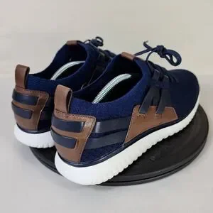 Cole Haan Men's Grand Motion Stitchlite Woven Sneaker Blue Black Brown Size 11.5