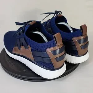 Cole Haan Men's Grand Motion Stitchlite Woven Sneaker Blue Black Brown Size 11.5