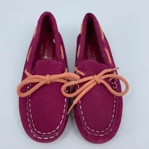 Cole Haan Moccasin Suede Loafers Lace Up Slip On Shoes 12