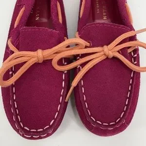Cole Haan Moccasin Suede Loafers Lace Up Slip On Shoes 12