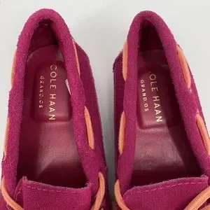 Cole Haan Moccasin Suede Loafers Lace Up Slip On Shoes 12