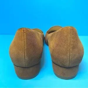 Cole Haan Womens Camila Point Skimmer Suede Leather Brown Flats 6B