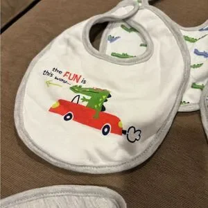 Colorful Baby Bib Set With Fun Designs