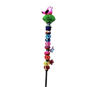 Colorful Bird Fairy Garden Stake