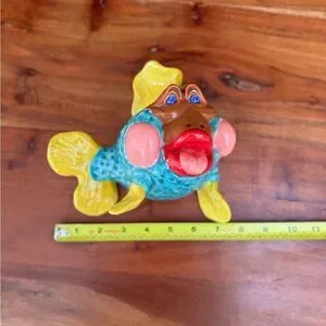Colorful Ceramic Fish Decor