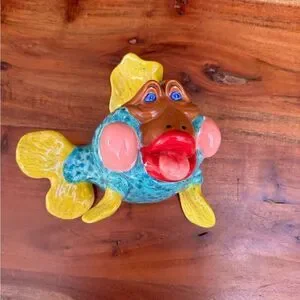 Colorful Ceramic Fish Decor