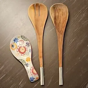 Colorful Ceramic Floral Spoon Rest By Pier 1 Imports - Kitchen Essential