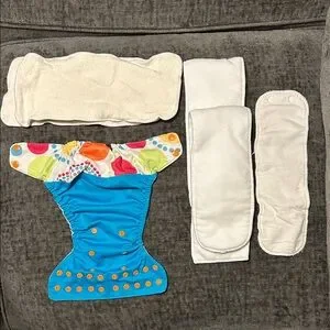 Colorful Reusable Cloth Diaper Set ⭐️