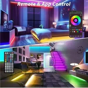 Colorful RGB LED Strip Lights With Remote Control