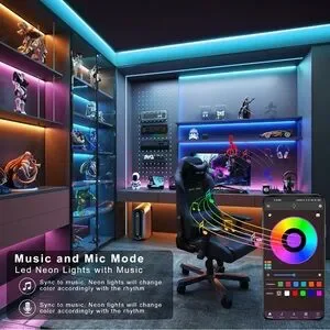 Colorful RGB LED Strip Lights With Remote Control