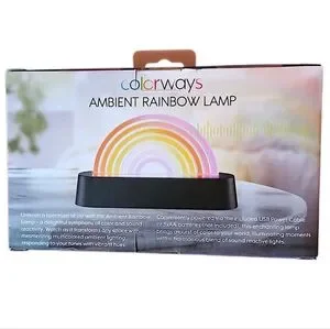 Colorways Ambient Rainbow Lamp Sound Reactive Lights Ambient Light NWT