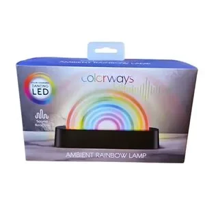 Colorways Ambient Rainbow Lamp Sound Reactive Lights Ambient Light NWT