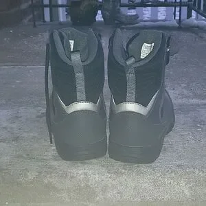 Columbia Boys Hiking Snow Boots Gray Leather