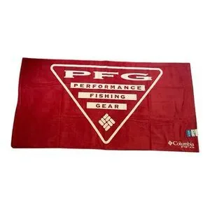 Columbia Performance Fishing Gear Triangle Logo Beach Towel- Red