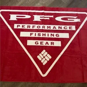 Columbia Performance Fishing Gear Triangle Logo Beach Towel- Red
