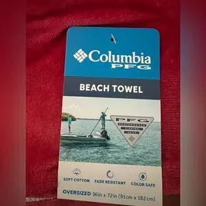 Columbia Performance Fishing Gear Triangle Logo Beach Towel- Red