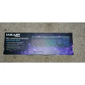 Come Play Unisex LVLUP Gaming Keyboard Black