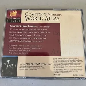 Compton's Interactive World Atlas 1997 Edition Home Library Complete CIB