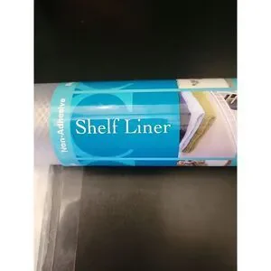 Con-Tact 12 In. X 5 Ft. Clear Non-Adhesive Shelf Liner 05F-C5T10-01 Con-Tact