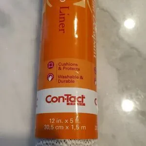 Con-Tact 12 In. X 5 Ft. White Beaded Grip Non-Adhesive Shelf Liner 05F-C6B52-01
