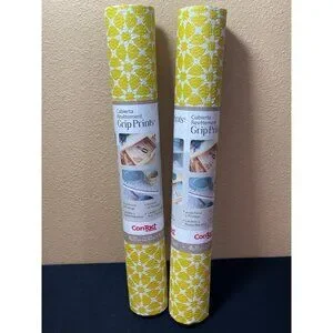 Con Tact Liners Grip Prints Shelves And Drawer Liners Set Of 2 NEW