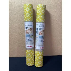 Con Tact Liners Grip Prints Shelves And Drawer Liners Set Of 2 NEW