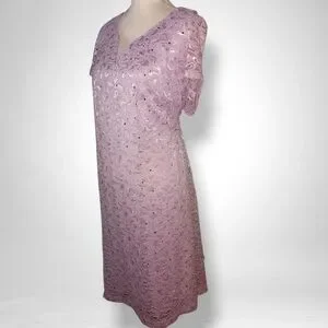 Connected Lace Boning Midi Dress