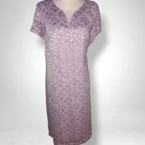 Connected Lace Boning Midi Dress Connected Lace Boning Midi Dress