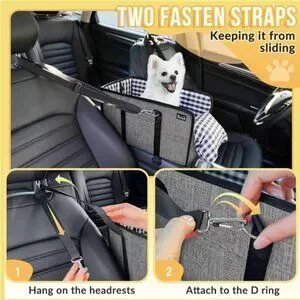 Console Dog Car Seat - Portable Dogs Armrest Booster Seat For Small