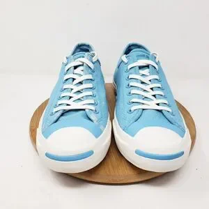 Converse Jack Purcell Shoes Womens 9.5 Sneakers Light Blue Low Athletic Mens 8