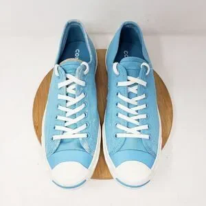 Converse Jack Purcell Shoes Womens 9.5 Sneakers Light Blue Low Athletic Mens 8