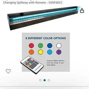 COPY - Anjon Color Changing Pond Spillway & Remote 36inch NEW IN BOX LED Chewy