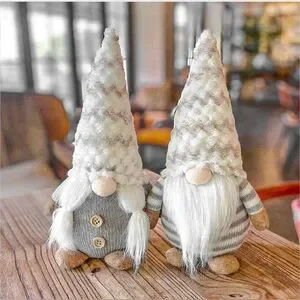 COPY - Large White Christmas Gnomes Decorations
